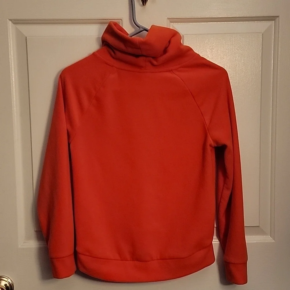 Old Navy girls coral colored, turtleneck sweatshirt. LG(10-12)